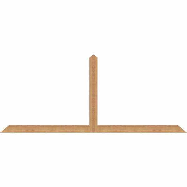 Ekena Millwork Portland Timber Gable Bracket, Western Red Cedar, 84"W x 35"H x 1 1/2"D x 3 1/2"F, 10/12 Pitch GBW084X35X0204POR00SWR - main